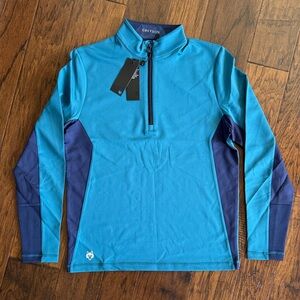 Greyson Sequoia Quarter-Zip Pullover – sea Turtle Blue | sz S NWT